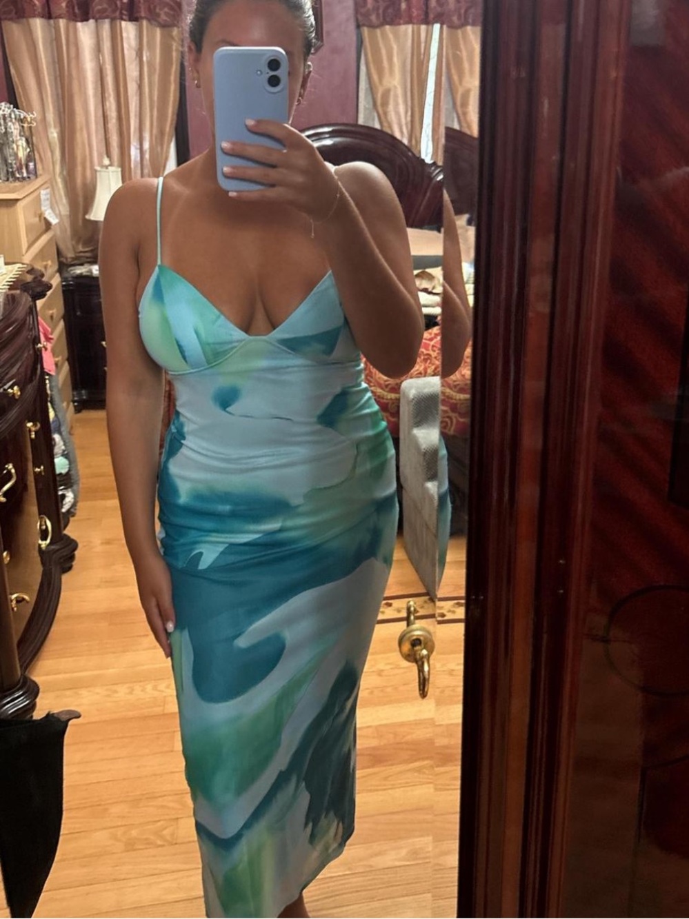 HelloMolly summer blue swirled dress